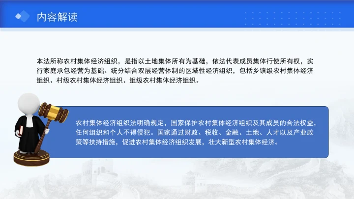 新修订中华人民共和国农村集体经济组织法解读学习PPT