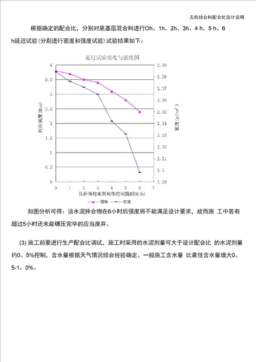 无机结合料配合比设计说明