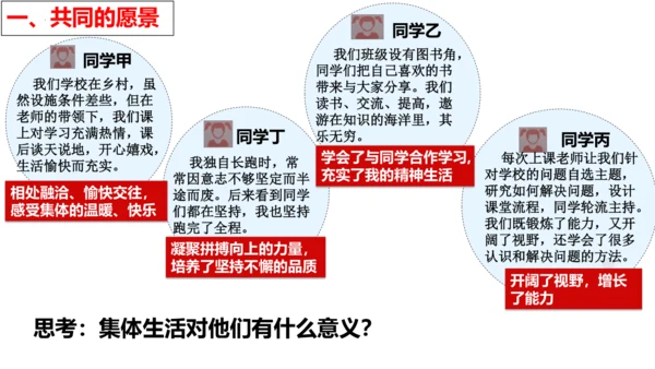 【新课标】8.1  憧憬美好集体 课件【2024春新教材】（25张PPT）