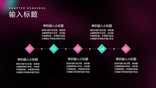 黑色扁平风圆形工作总结汇报PPT模板