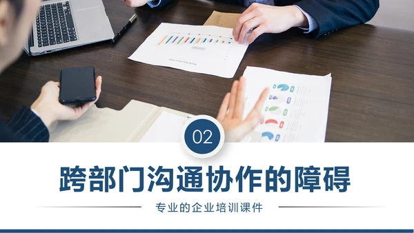 企业培训员工团队管理跨部门沟通协作PPT模板