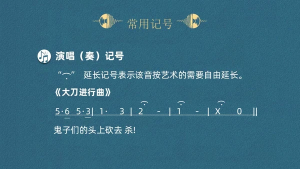 蓝色简约认识简谱说课课件PPT模板