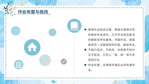 小清新花卉绿植教学课件教师说课教育培训教师教学常规培训ppt模板教师培训