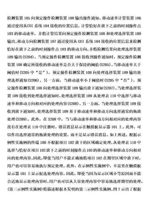 终端、处理选择方法、控制程序和记录介质的制作方法