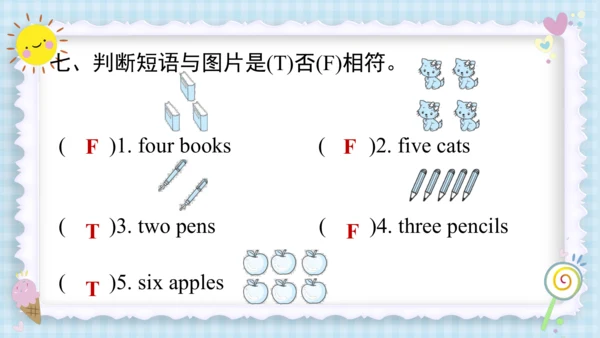 Unit 6 Happy birthday（复习课件）-2023-2024学年三年级英语上册期末核心