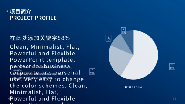 精致点线科技感商务通用PPT模板