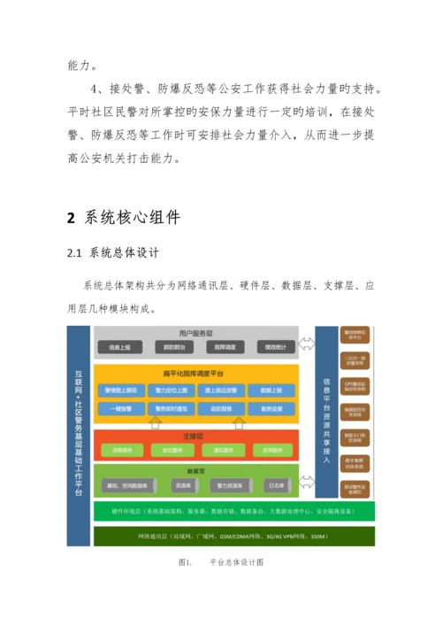 互联网社区警务重点技术设计专题方案.docx