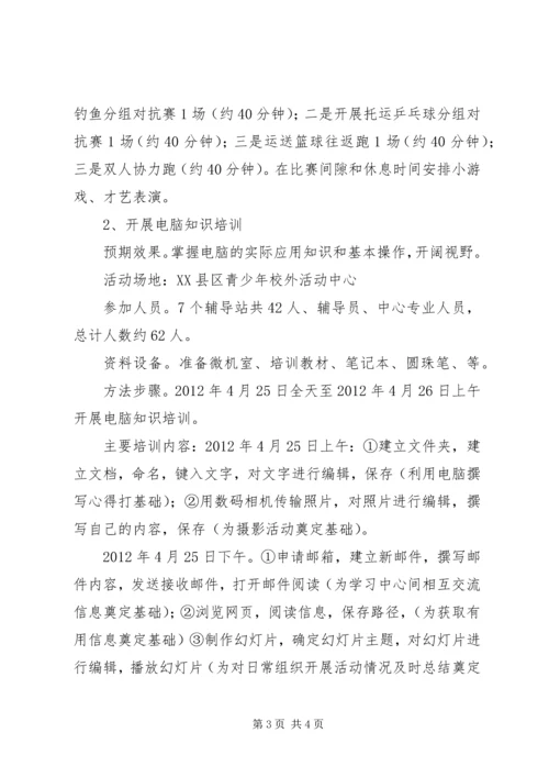 青少年校外活动方案.docx
