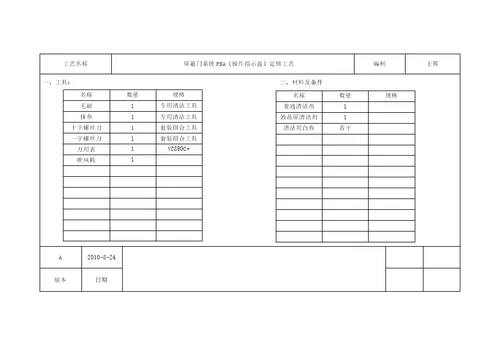 屏蔽门维修工艺51页