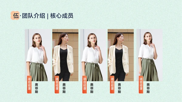 浅色中国风香薰精油商业计划书PPT套装