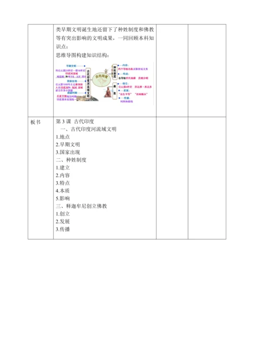 第3课  古代印度【2022-2023统编版九上历史精品备课（教学设计）】