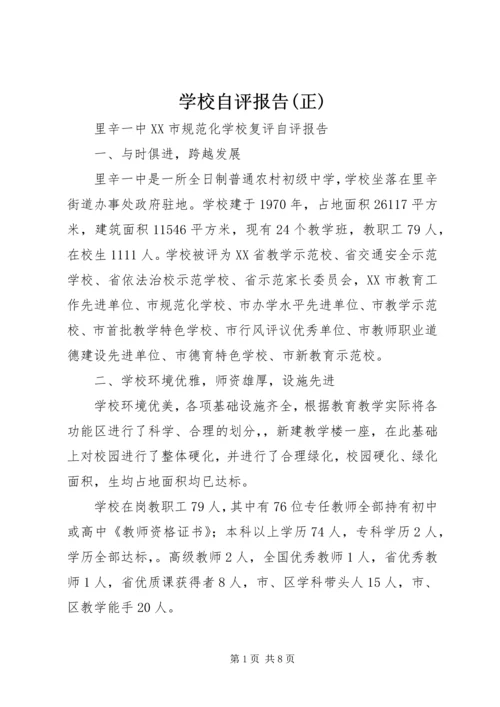 学校自评报告(正) (2).docx