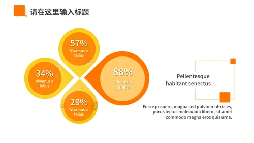 橙色夏季风优雅商务工作汇报通用PPT模板