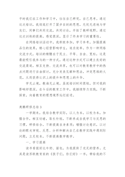 奥鹏研修总结.docx