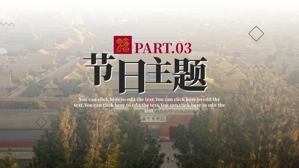简约古典实景世界博物馆日节日科普PPT模板