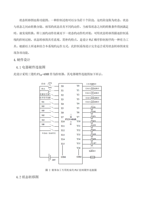 箱体加工专用机床的PLC控制基础系统综合设计