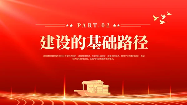 红色党政风高质量发展课件党课