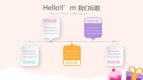 卡通周年庆活动策划方案工作总结汇报动态PPT模板