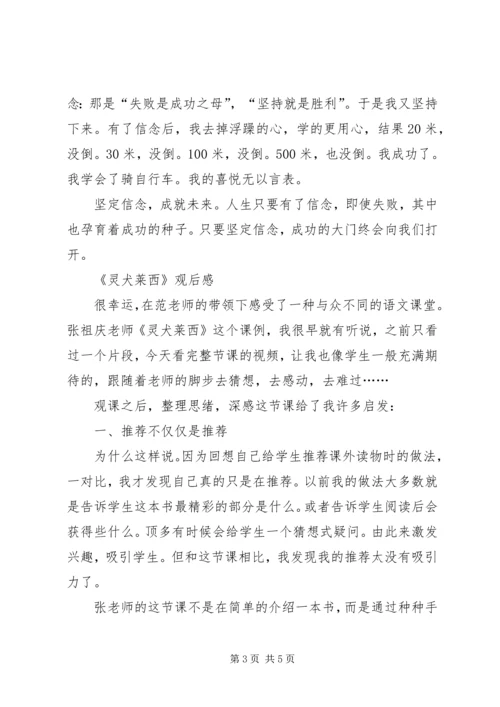 读《灵犬莱西》有感.docx