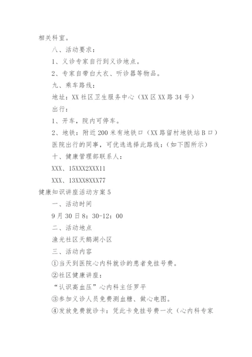 健康知识讲座活动方案_4.docx