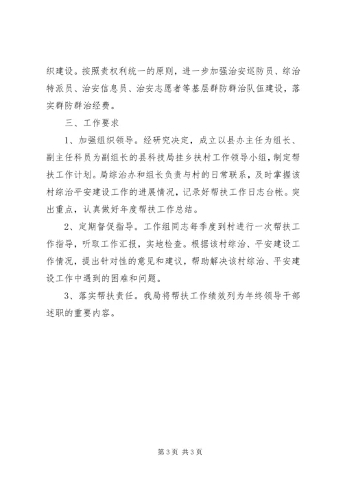 科技局挂乡扶村计划.docx