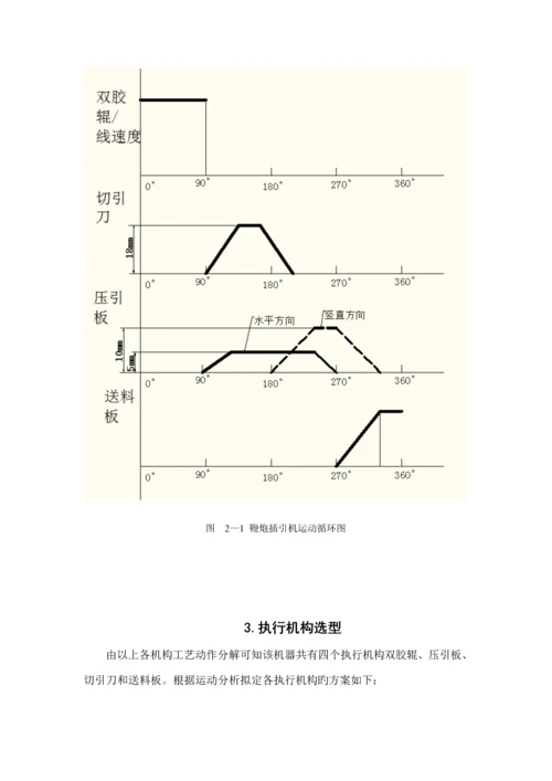 机械原理优质课程设计鞭炮插引机.docx