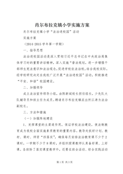 肖尔布拉克镇小学实施方案.docx