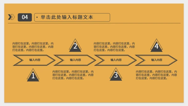 橙色简约实用工作型通用PPT模板