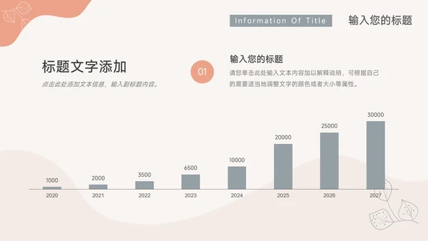 红色创意清新文艺风行业工作汇报PPT模板