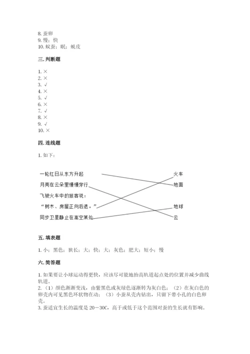 教科版科学三年级下册 期末测试卷精品（能力提升）.docx
