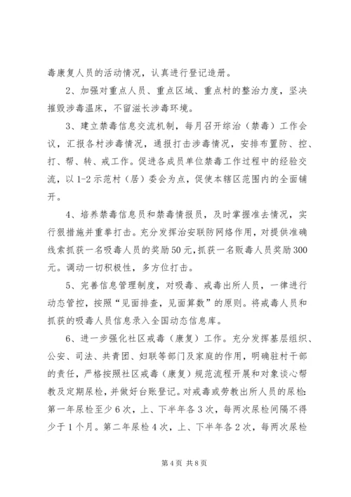 镇禁毒重点整治工作方案.docx