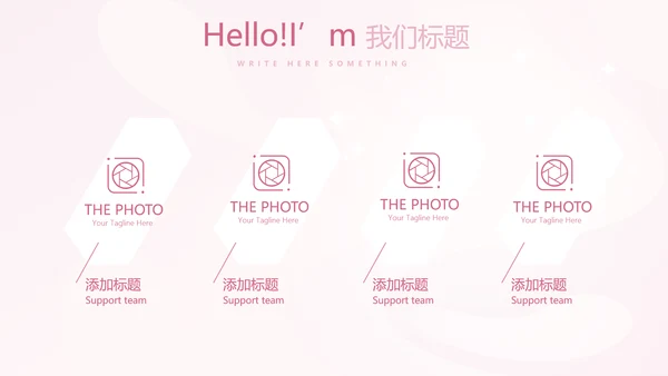 粉色时尚孕妇年年终总结动态PPT