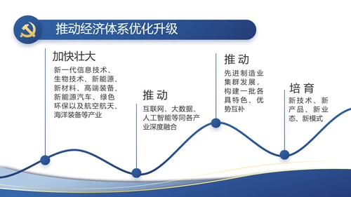 蓝色大气党建党支部工作总结汇报PPT