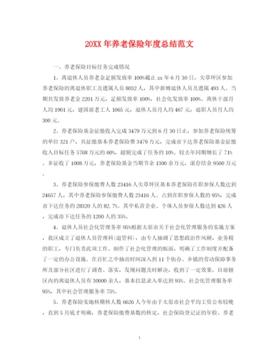 精编之养老保险年度总结范文2.docx