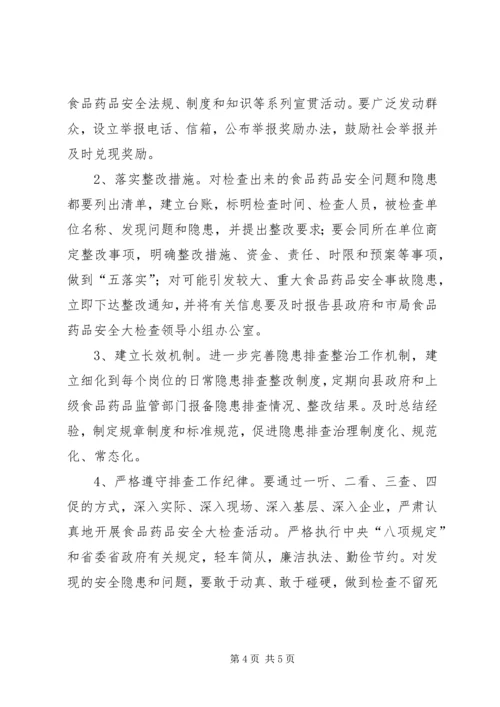 食品药品安全检查指导方案.docx