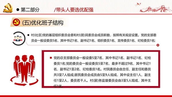 党支部基层组织换届选举工作条例党政党建党课支部团委学习模板