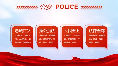 公安心向党护航新征程工作总结PPT