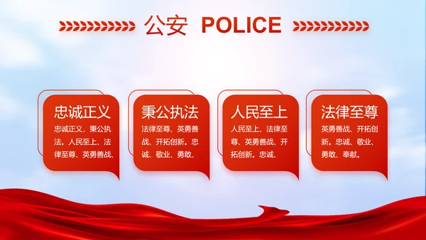 公安心向党护航新征程工作总结PPT