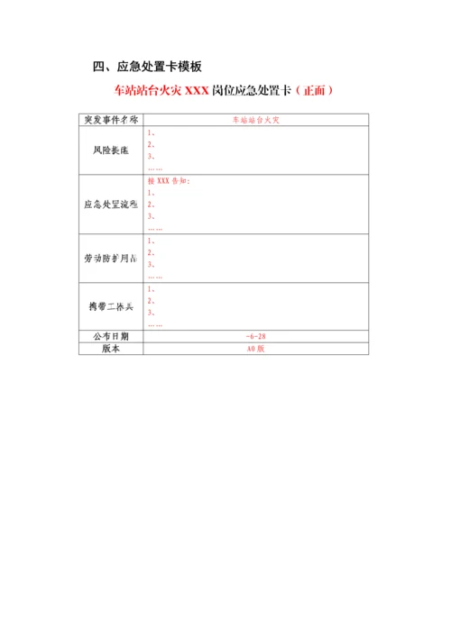岗位应急处置卡编制实施方案.docx