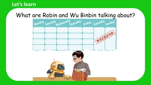 Unit 2 My week Part A Let's learn课件 （共45张PPT）