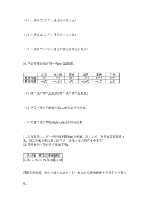 六年级小升初数学解决问题50道带答案（轻巧夺冠）.docx
