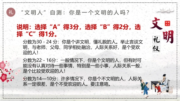 文明伴我行学生素质教育PPT课件
