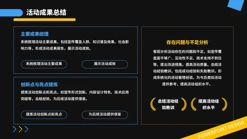 蓝金撞色潮流风网络安全宣传周活动PPT模板