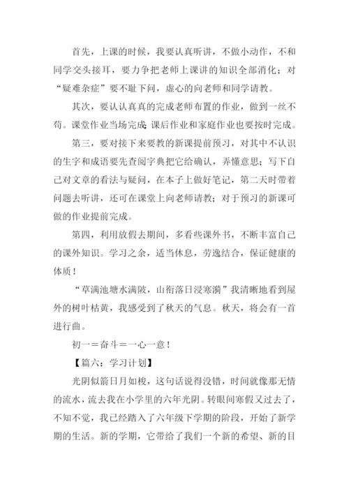 学习计划作文500字.docx