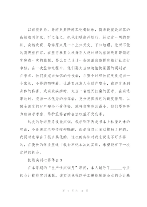 技能实训心得体会5篇.docx