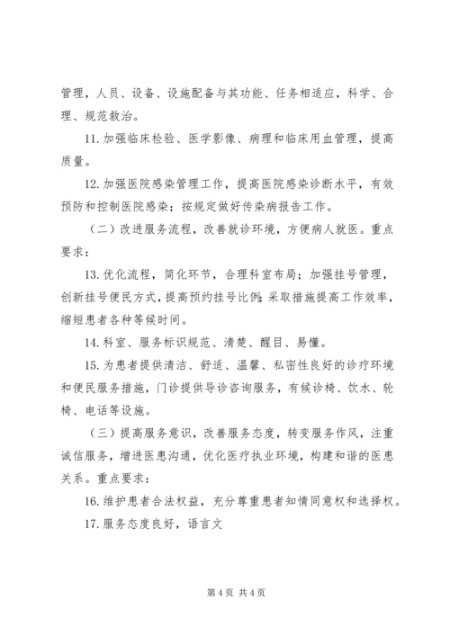 以提高医疗服务质量为主题的医院管理年活动方案.docx