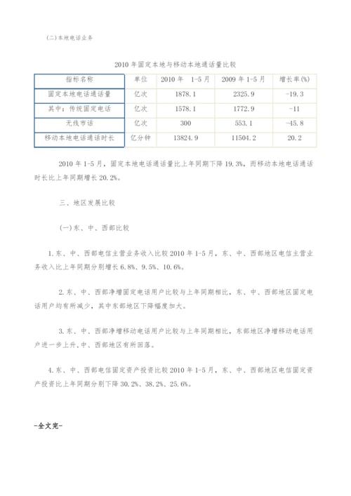 我国通信业运行状况分析.docx