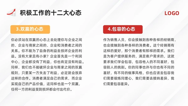 黄红简约员工心态培训PPT模板宣传PPT动态PPT人际交往
