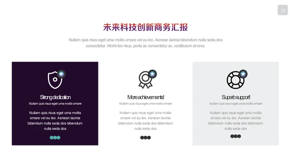未来科技创新商务汇报通用PPT模板
