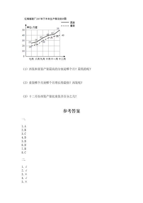 沪教版六年级数学下学期期末测试题精品各地真题